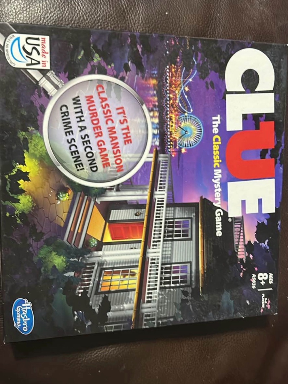Clue Game second crime scene Mansion and Boardwalk Excellent Complete Condition
